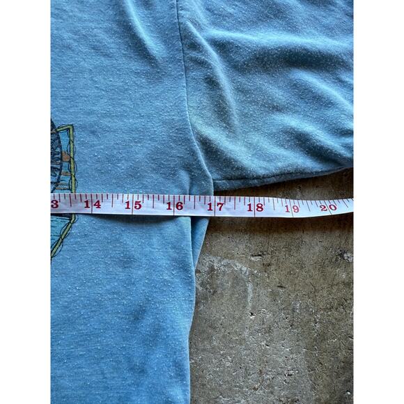 Vintage 'YES' 1977 Tour Rock Band Shirt Light Blue Size Small - Picture 5 of 7